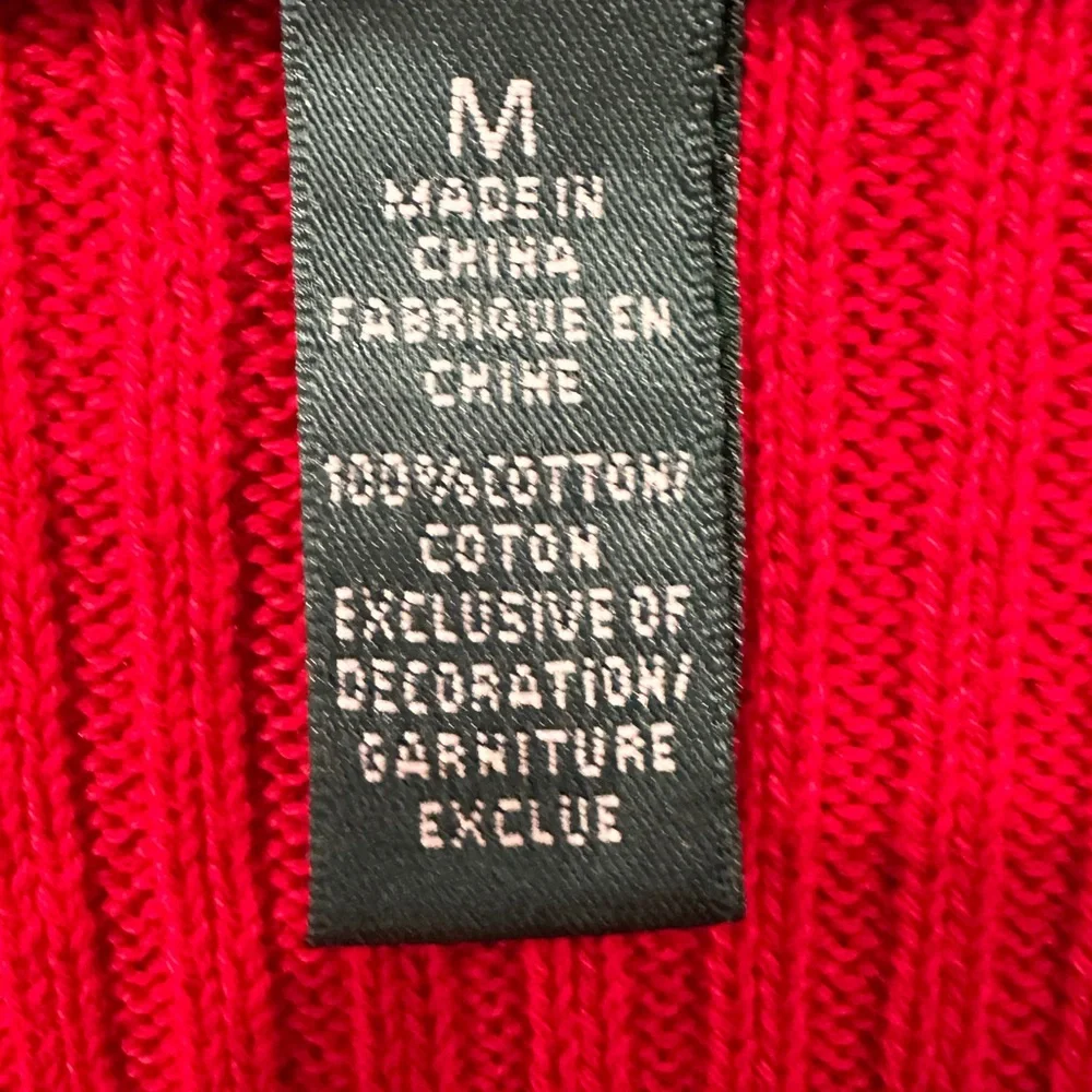 Ralph Lauren Red Cardigan with Dramatic Collar - Picture 8 of 8